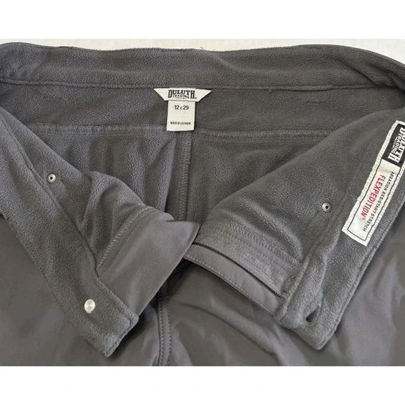 Women's Duluth Lined Flexpedition Utility Cargo Pants Sz 12 Nylon Blend 29" Ins - Picture 10 of 12
